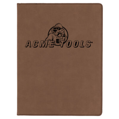 Acme Tools - Brown Laserable Leatherette Portfolio with Notepad Thumbnail